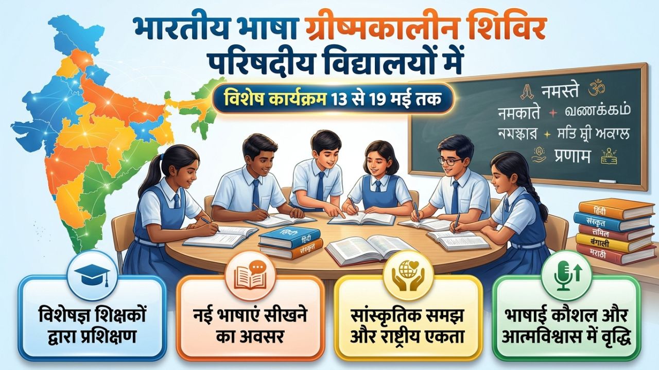परिषदीय स्कूलों में भारतीय भाषा ग्रीष्म शिविर 2026: छात्रों को मिलेगी नई भाषाएं सीखने का मौका